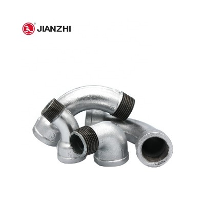 JIANZHI hot deep galvanized plain iron pipe fitting gi catalogue cast iron connect threaded cast flange equal reducing elbows