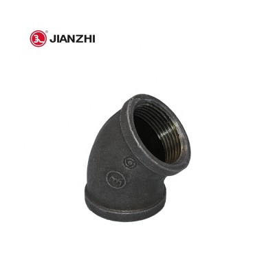 JIANZHI 35 days delivery black 45 degree pipe fitting lateral tee